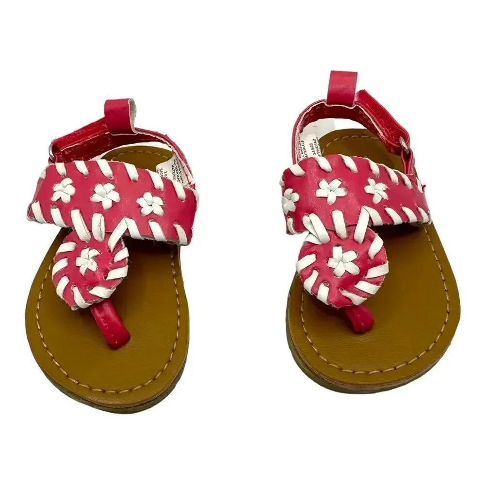 Rising star sandals ningbo infant 3-6 months pin & white